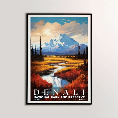 Denali National Park and Preserve Poster, Travel Art, Office Poster, Home Decor | S6 - image2